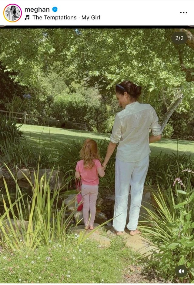 Meghan posted a picture and short video of Lilibet with a message for International Day of the Girl