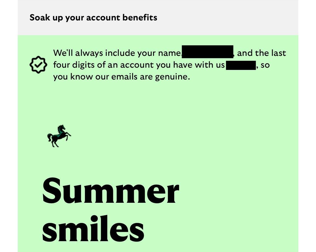 Summers nearly here…according to Lloyds Bank 🌞