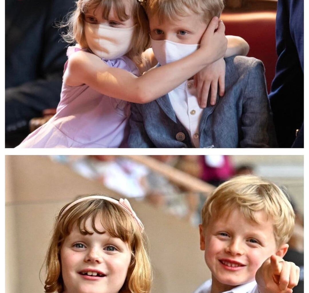 Cute moments between the princely twins of Monaco♥️🤍