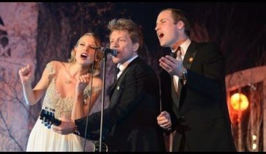 Throwback to that time in 2013 when Prince William sang Living on a Prayer onstage with Jon Bon Jovi and Taylor Swift