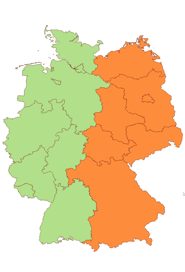 Ost- und Westdeutschland
