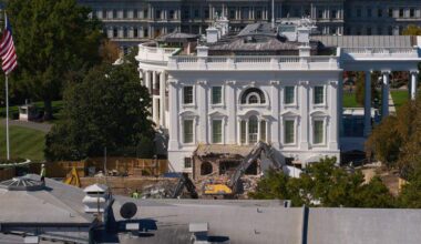 Photos show entirety of East Wing, including its colonnade, torn down