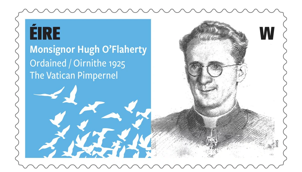 Irish postage stamp commemorates Monsignor Hugh O’Flaherty, Vatican priest who saved 6,500 Jews from Nazis