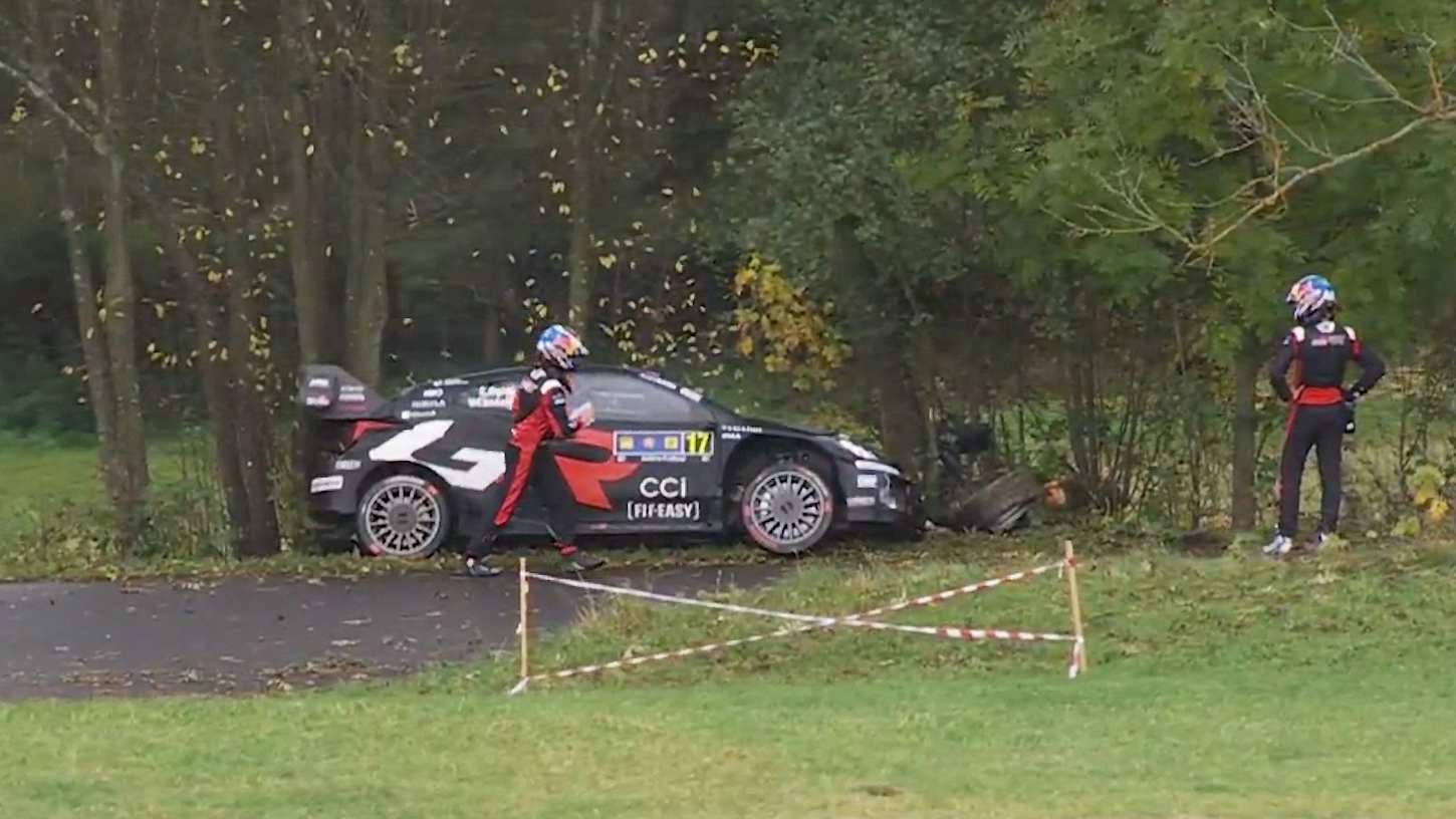 Ogier crashes out of Central European Rally