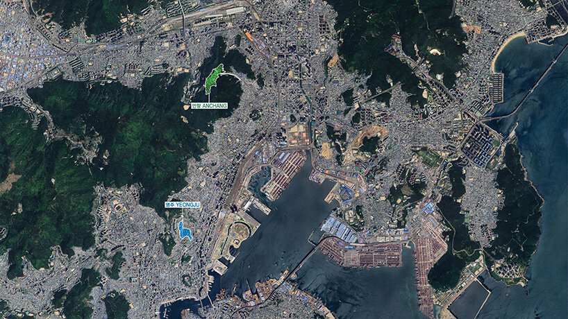 the study focuses on two contrasting sites, Yeongju and Anchang