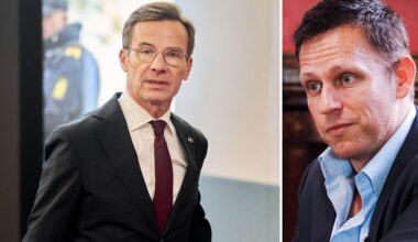Kristersson i hemligt möte med miljardären Peter Thiel