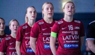 Latvijas Florbola savienība » LV » 2025/2026 » Jaunumi » Latvijas izlase četras reizes atspēlējas un uzvar vācietes "bullīšos"