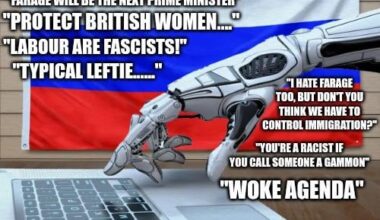 Ask yourself: "Why are all the Russian bots pro Reform UK?"