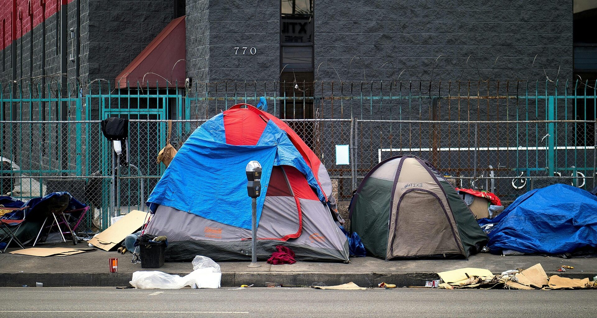 homeless tents