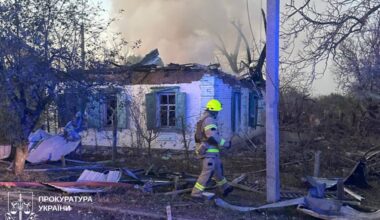 An advertisement featuring Igor Shevchenko in Kyiv, Ukraine, on Oct. 8, 2025.