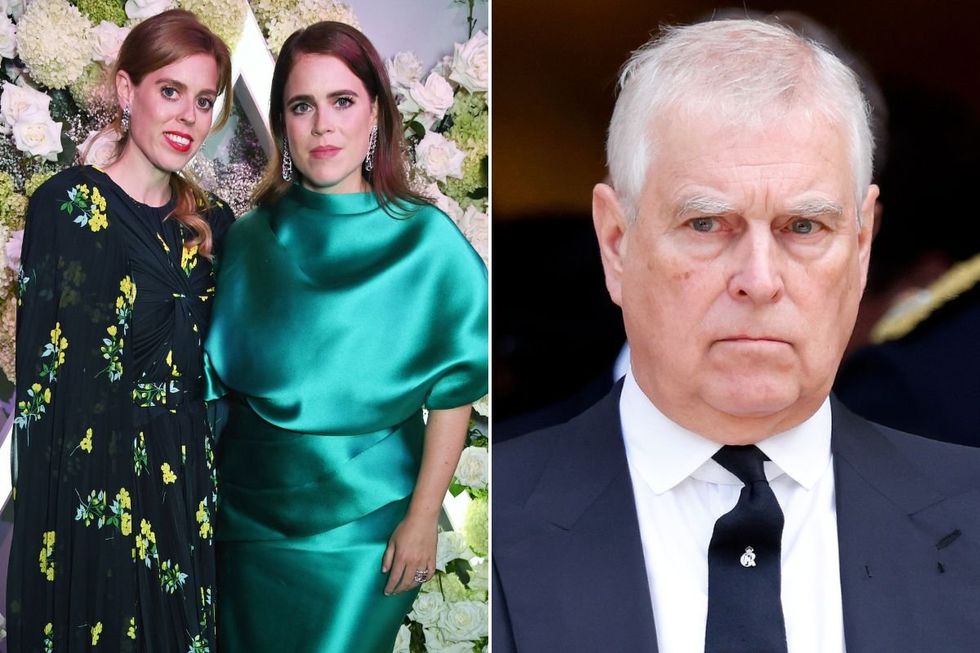 Princess Beatrice, Princess Eugenie, Prince Andrew
