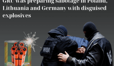 Russian military intelligence GRU was preparing terrorist attacks using drones and cans filled with powerful explosives instead of corn. It later emerged that operations of this type were being prepared not only in Poland, but probably also in Lithuania and Germany.
