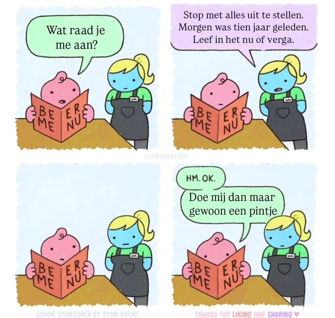 Wanneer de bierkaart op niks trekt