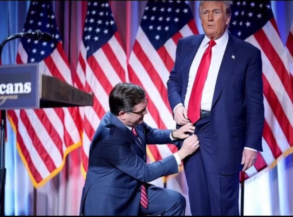 MAGA Mike harvesting a mushroom