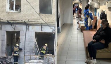 Russia bombs Ukraine maternity ward leaving pregnant women cowering