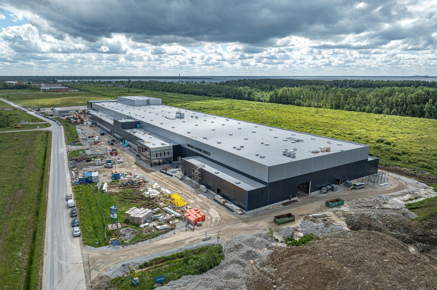 A general view shows an under construction factory owned by Neo Performance Materials, that will produce rare earth permanent magnets used in electric vehicles and wind turbines, in Narva, Estonia in this handout picture dated to June 2024. Photo: Neo Performance Materials/Handout via REUTERS