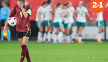 Mokerslag voor de Red Flames: Ierland verwijst hen in slotminuut naar B-divisie Nations League