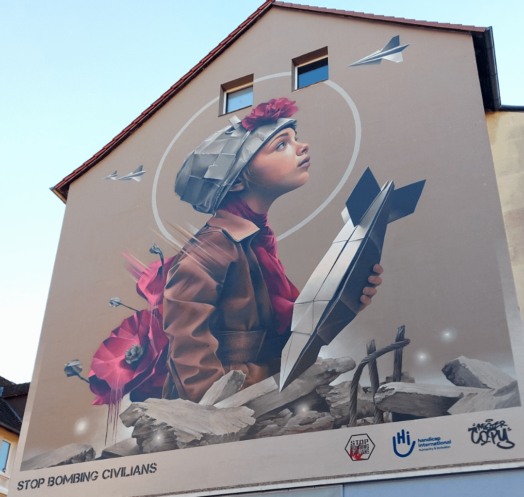 Neue Streetart am Nachbarhaus (Braunschweig)