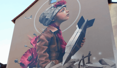 Neue Streetart am Nachbarhaus (Braunschweig)