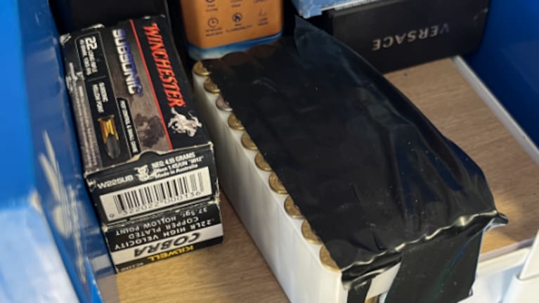 Rifle ammunition was seized from the Christchurch address.