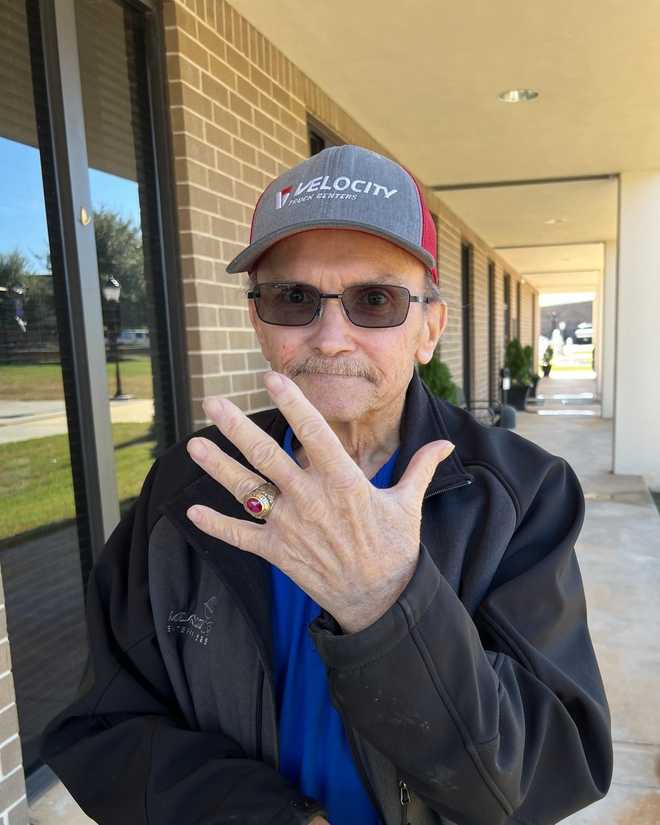 Tommy Jennings reunited with high school ring after losing it 47 years ago.  tommy jennings reunited with high school ring after losing it 47 years ago.