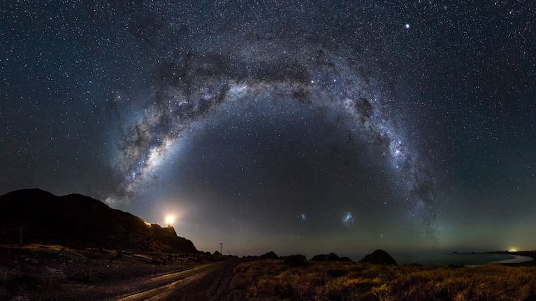 Road to our galaxy in Wairarapa.