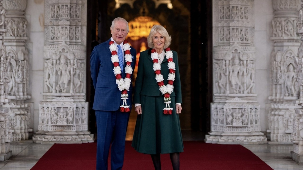 King Charles, Queen Camilla visit BAPS Hindu temple to mark 30th anniversary
