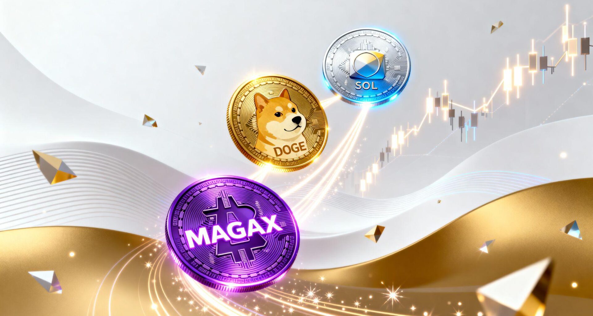 Dogecoin, Solana, and Magax Gain Attention After Trending Chart Performance In The Last 24 Hours