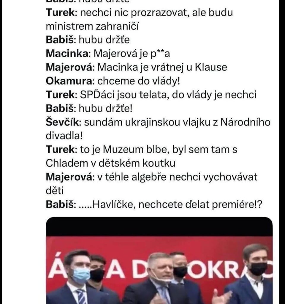 Nevím jak vy, ale já se zatím náramně bavím - zvolili si šaške bude cirkuse