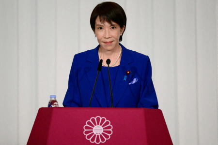 Takaichi became leader of the ruling Liberal Democratic Party (LDP) earlier this month, but her bid to become premier was derailed by the collapse of her ruling coalition. (Reuters)