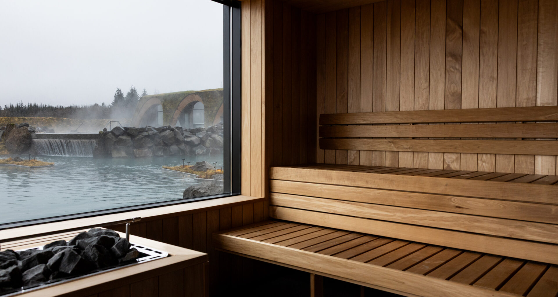 Iceland's first cascading waterfall lagoon is now open