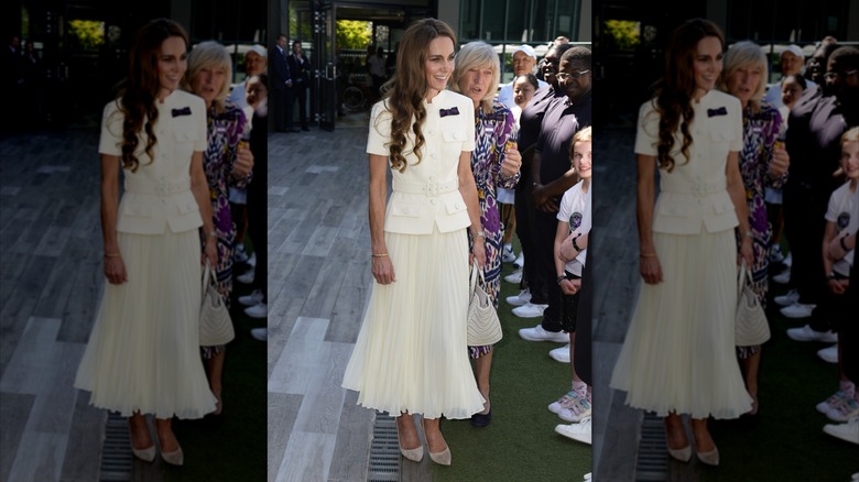Kate Middleton attending the Wimbledon Games of 2025 on July 12, 2025