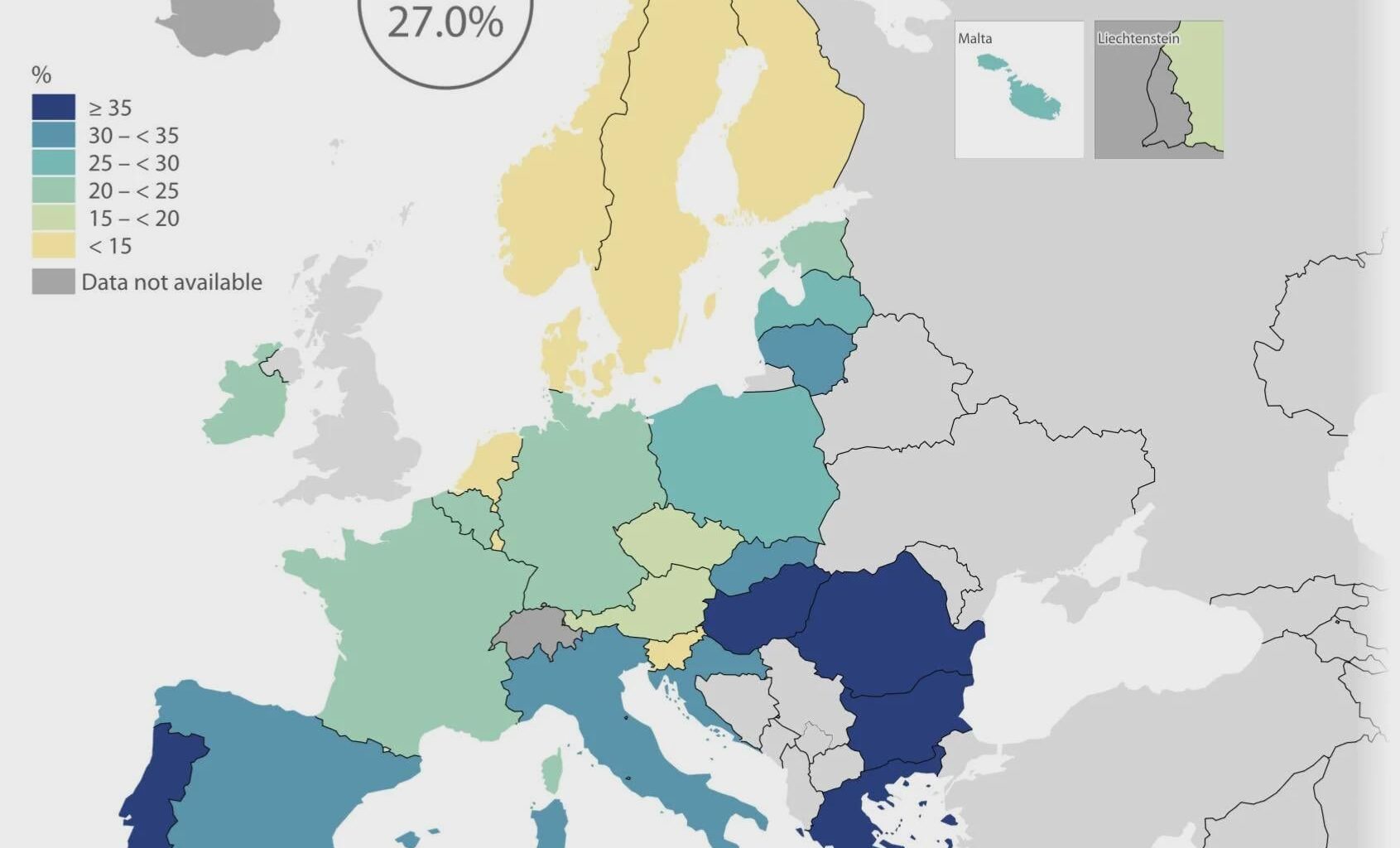 Eurostat: 27% of Europeans could not afford a week-long holiday