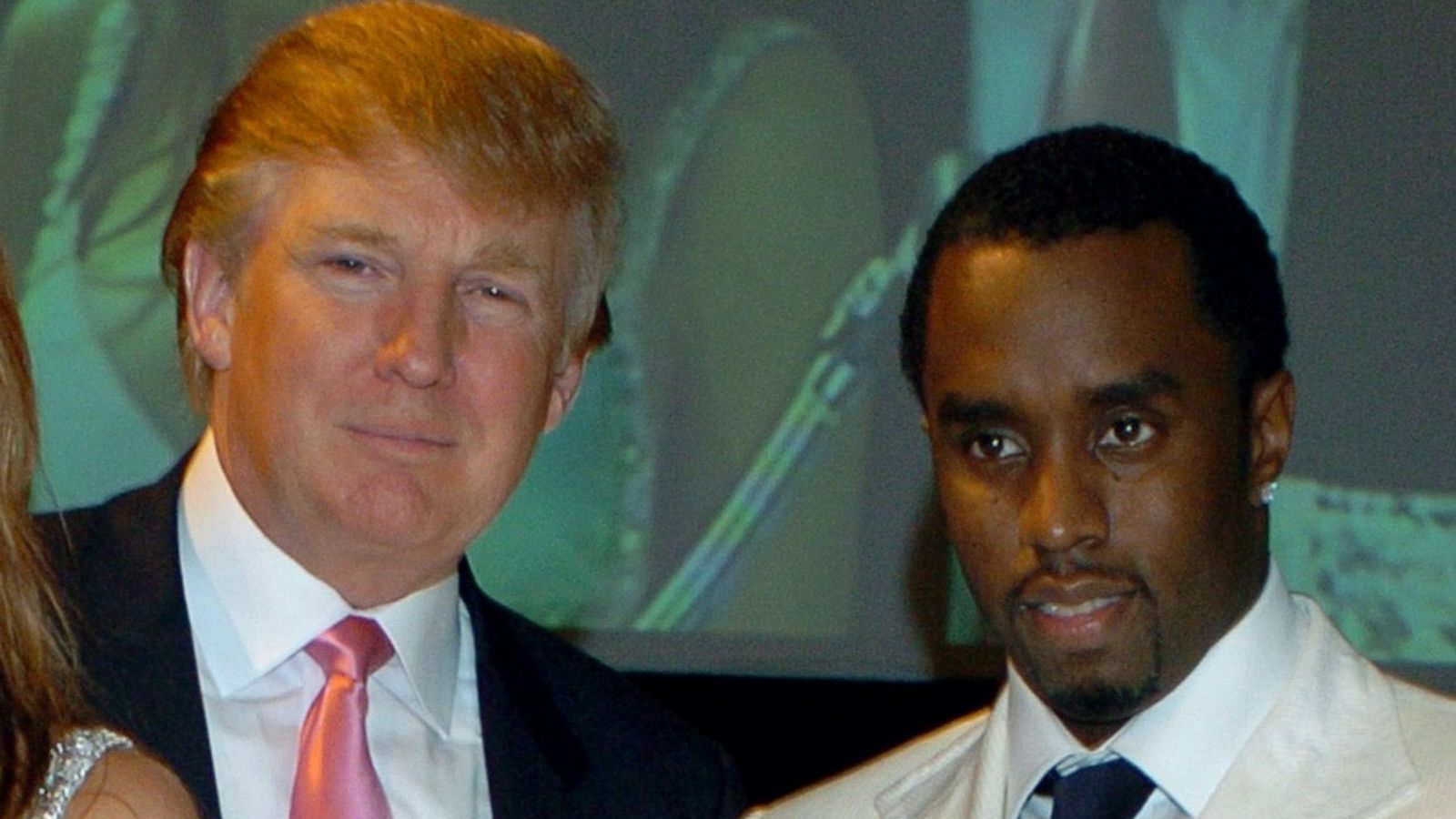 Donald Trump and Sean 'Diddy' Combs at an event at Trump's Mar-A-Lago Club in Florida in 2005. Pic: Reuters