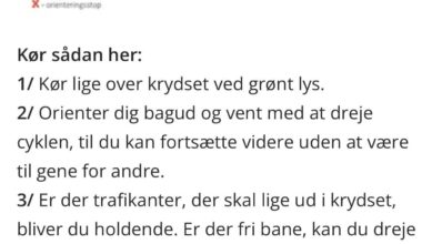 Venstresvingende cyklister