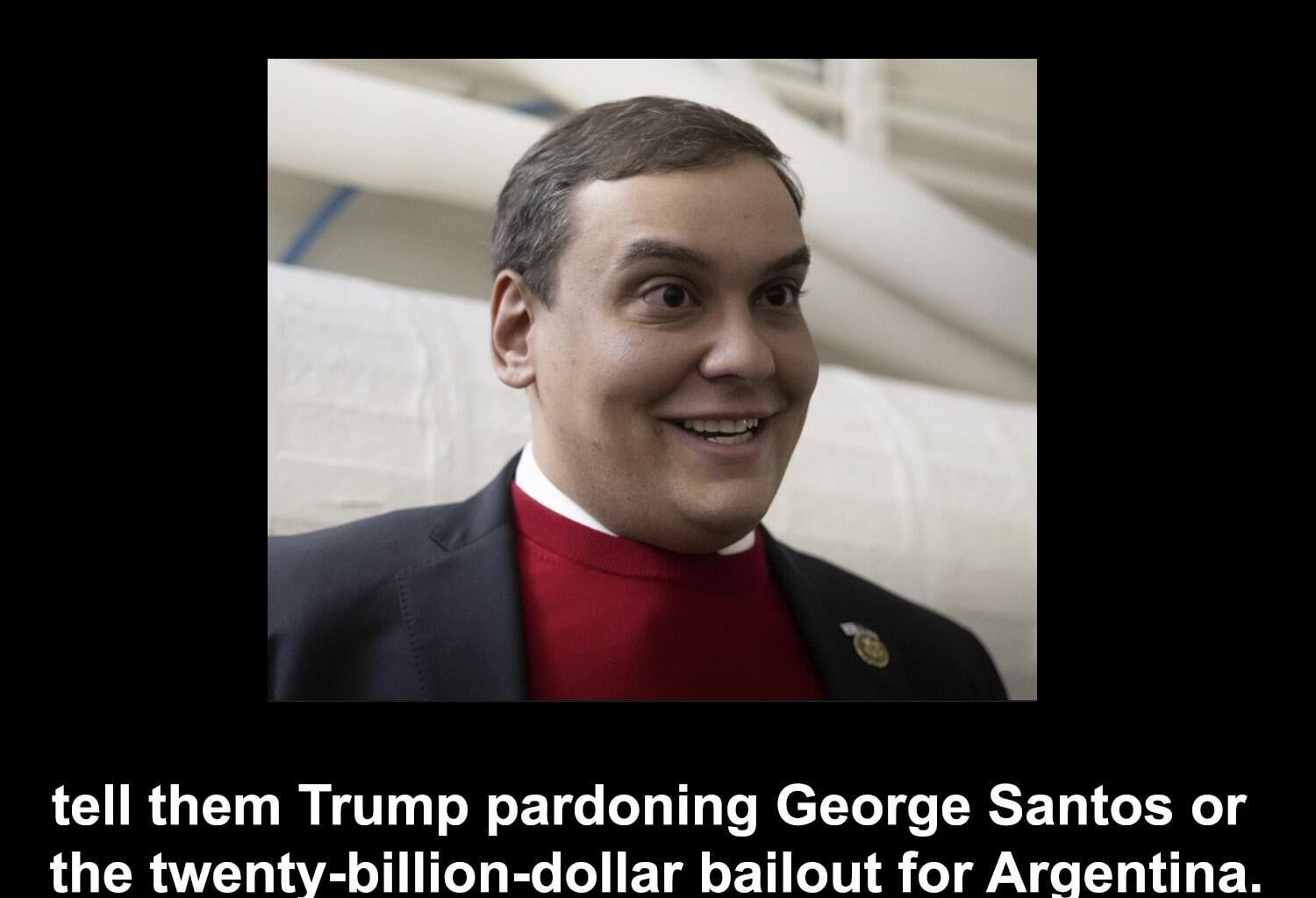 Forcing Uncle Homophobe and Aunt Racist to defend George Santos is next-level evil. Follow me for more pro tips.