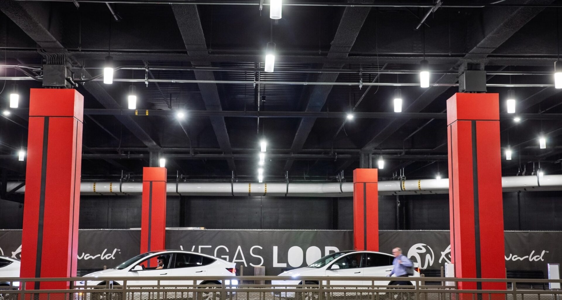 station de The Boring Company du Vegas Loop