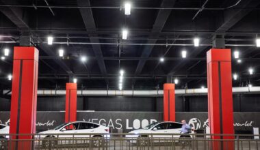 station de The Boring Company du Vegas Loop