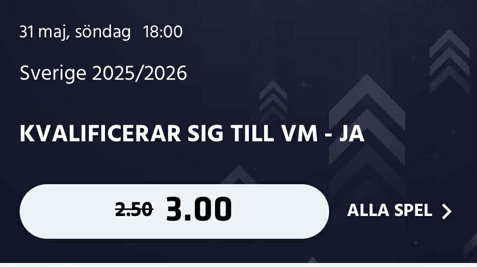 svergie till vm