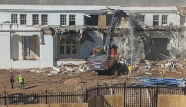 Sort of a metaphor for the country right now (East Wing of our White House)
