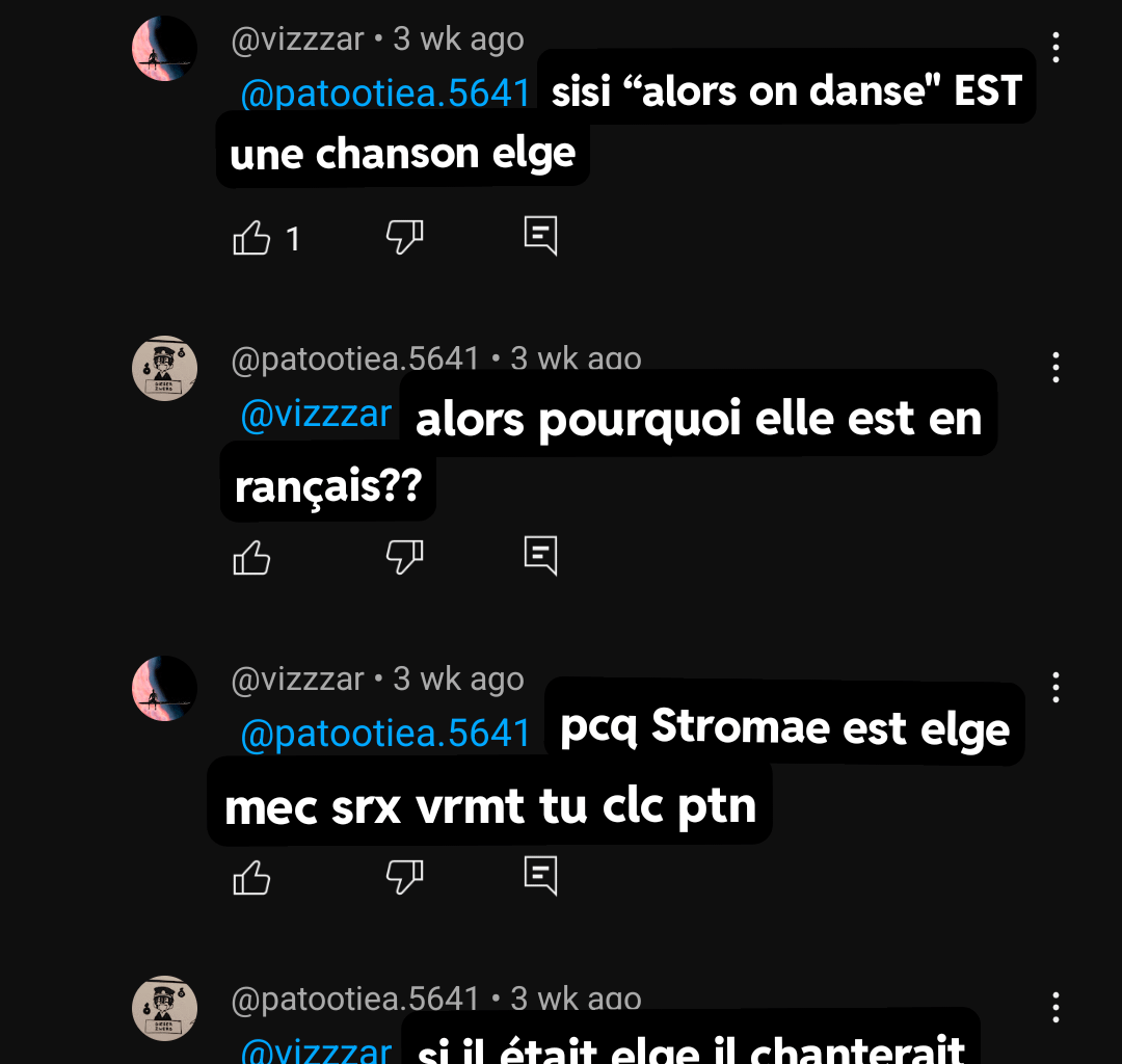 Les elges en sueur