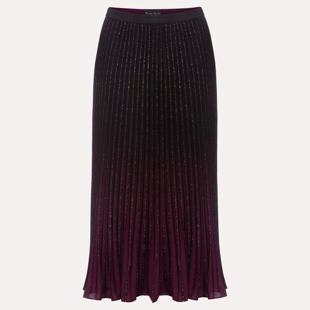 Phase Eight Ombre Pleated Skirt