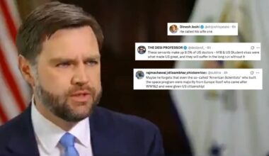 The clip has been widely shared on X, where users slammed US Vice-President JD Vance for framing immigrants as a