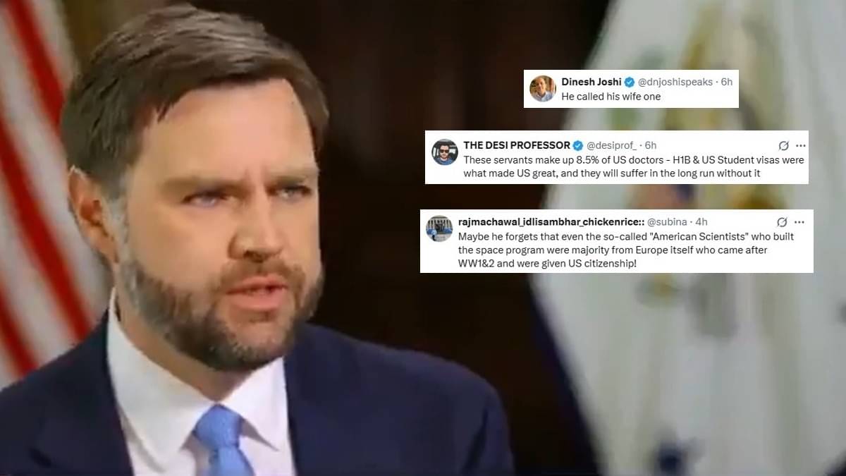 The clip has been widely shared on X, where users slammed US Vice-President JD Vance for framing immigrants as a