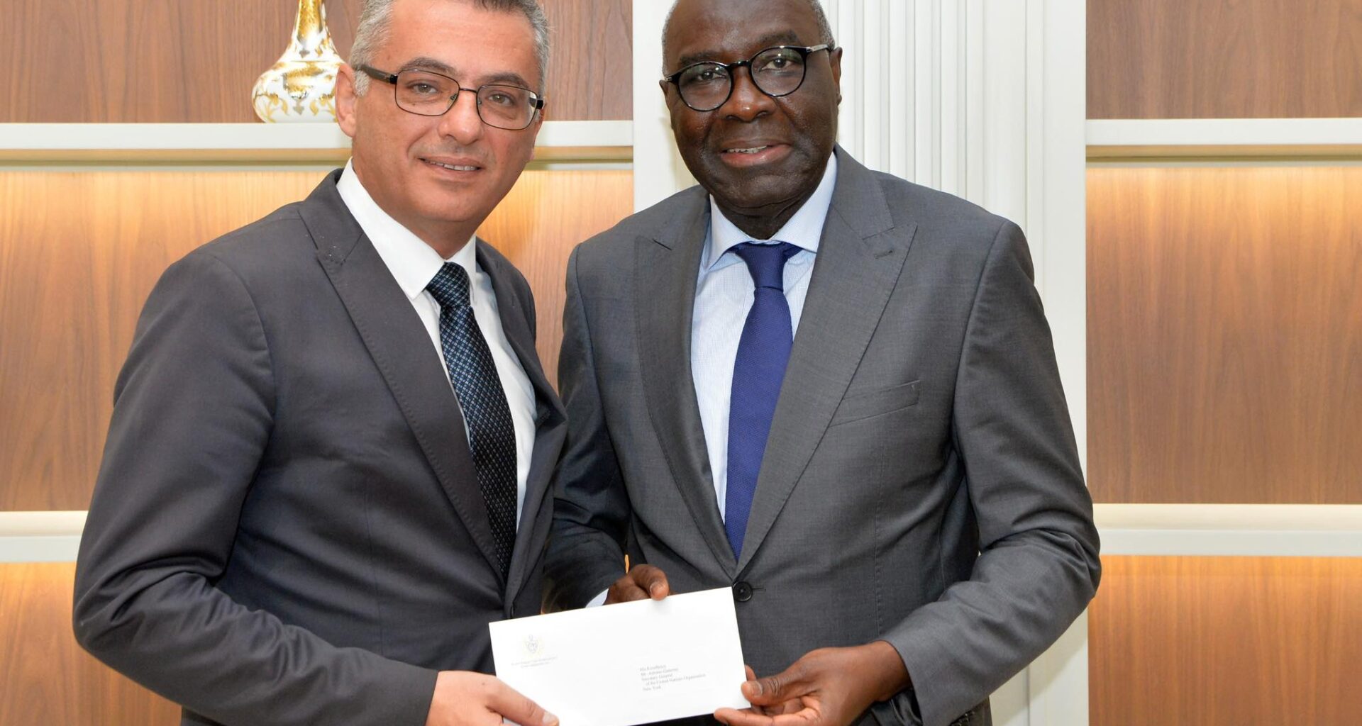 cover Erhurman tells Guterres he ‘looks forward’ to working towards Cyprus solution