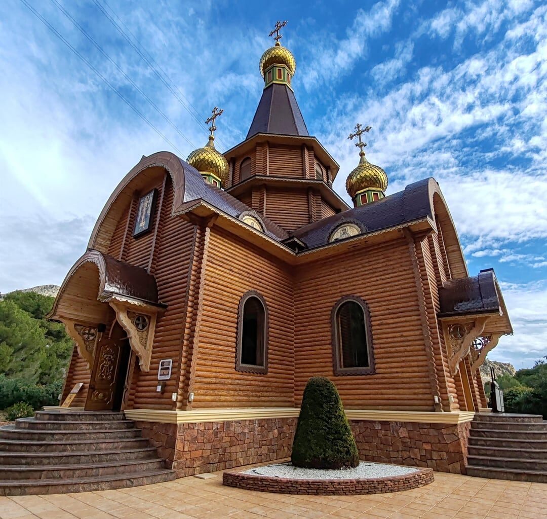 St. Michael russian orthodox church. Altea, ,Spain.