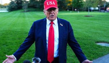 US President Donald Trump at the White House, in Washington