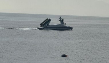 Aselsan and Sefine Shipyards MARLIN armed unmanned surface vehicle (USV) during the Shared Platform for Solutions’ Evaluation (SHINE) event in Istanbul, Türkiye, October 17, 2025. (AA Photo)