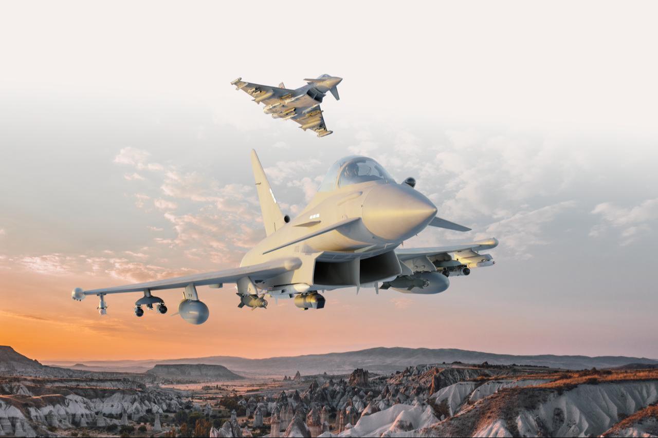 Eurofighter Typhoon, the most advanced multi-role combat aircraft available on the market today, built by a four-nation European consortium. (Photo via BAE Systems)