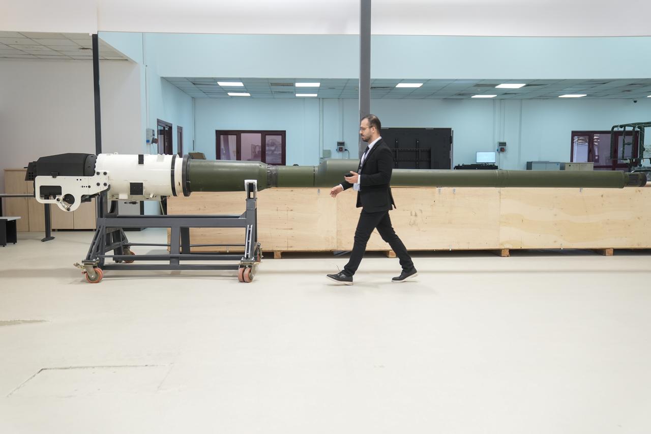 Training vehicles are being prepared using national technologies for user and maintenance training for the Altay Main Battle Tank (MBT) in Ankara, Türkiye, October 26, 2025. (AA Photo)